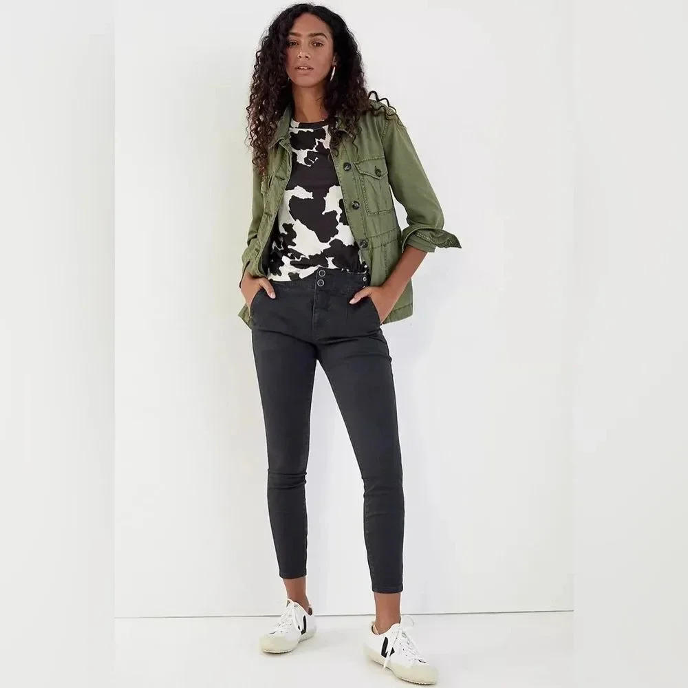 Anthropologie Pilcro High-Rise Darted Skinny Jeans
